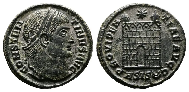 CONSTANTINE I 'the Great' (307-337), Silvered Æ Follis