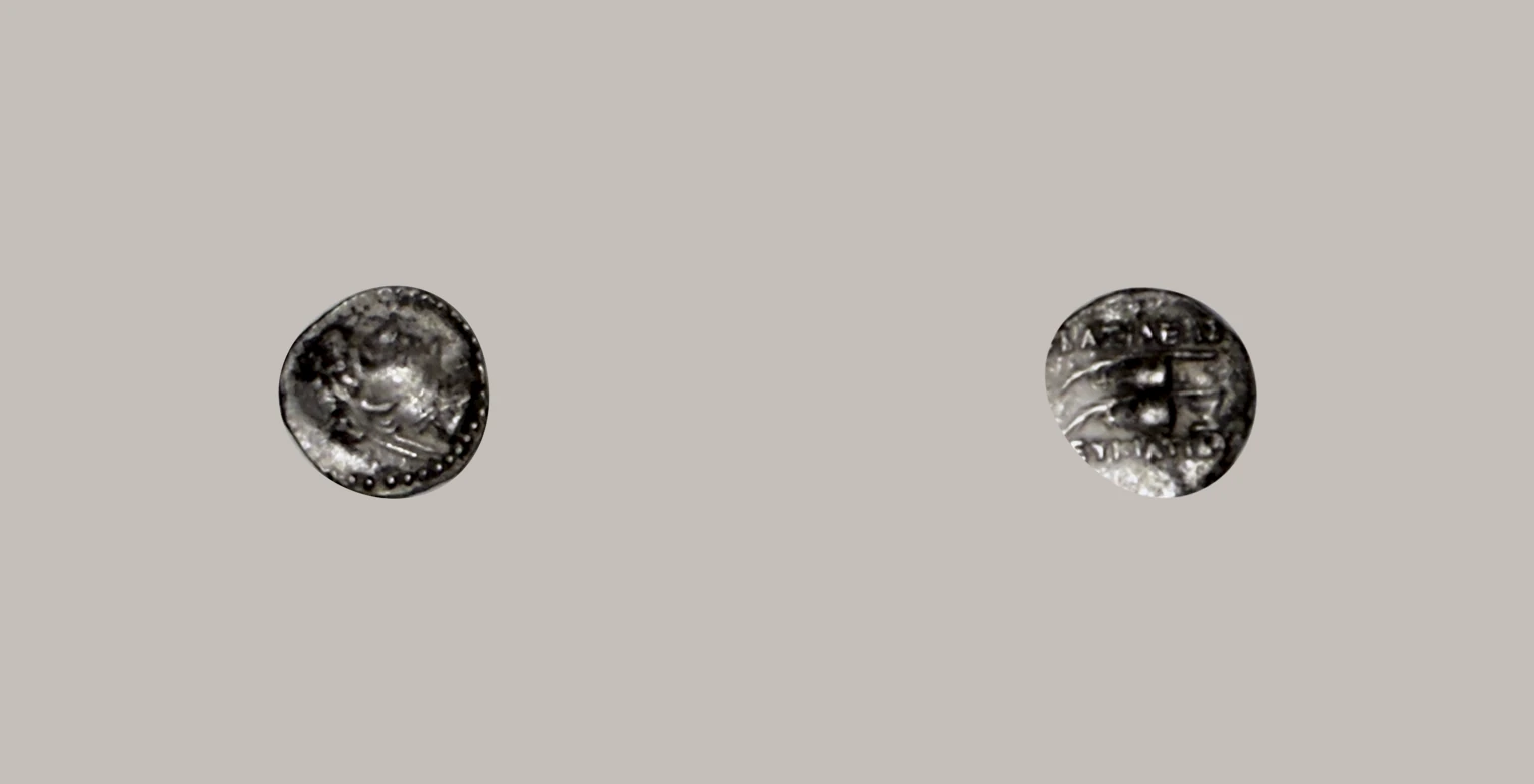 BAKTRIA, Eukratides I Megas (171-145 BC) AR Obol