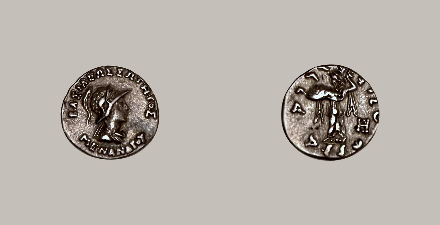 INDO-GREEK KINGDOM, Menander I Soter (165-130 BC) AR Drachm