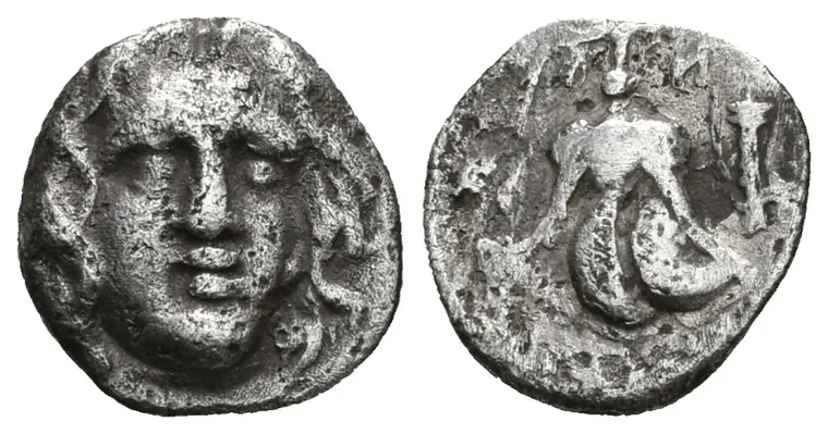 CARIA, Rhodes, AR Hemidrachm or Diobol